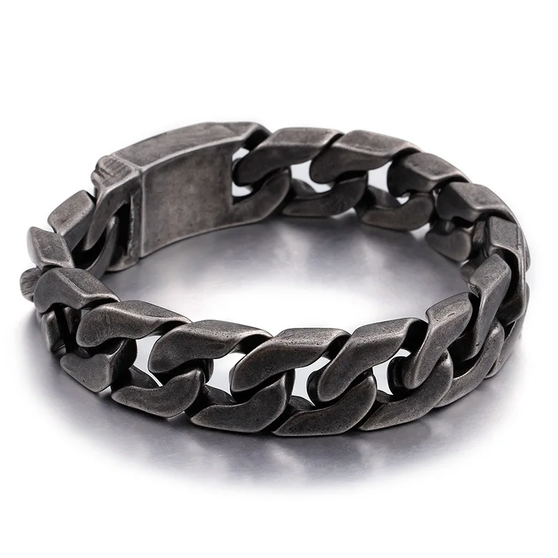 

Fashion personality jewelry wholesale men's stainless steel bracelet trend wild men's bracelet