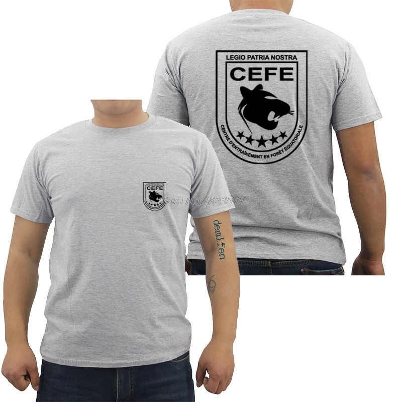 Summer Fashion Men O-Neck Cotton T Shirt France French Army 3 Rei Legion Etrangere CEFE Jungle Warfare Trainings T Shirt Tees