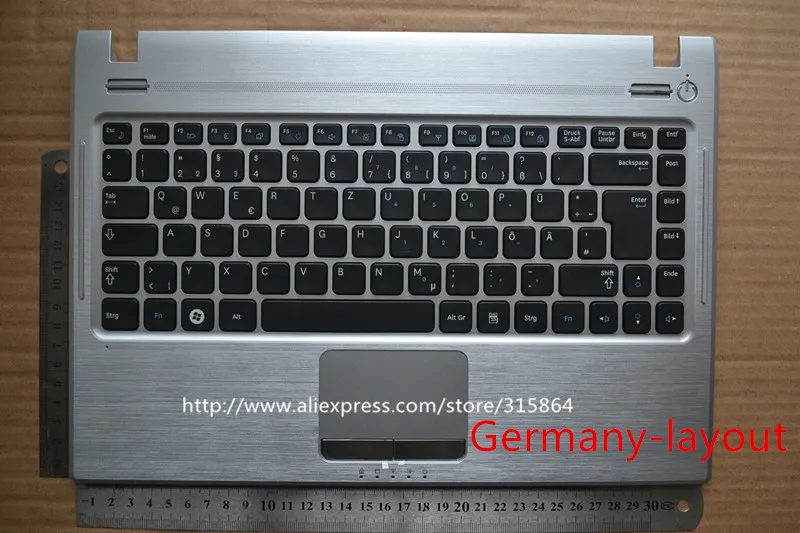 

Germany New laptop keyboard with touchpad palmrest for samsung Q330 P330