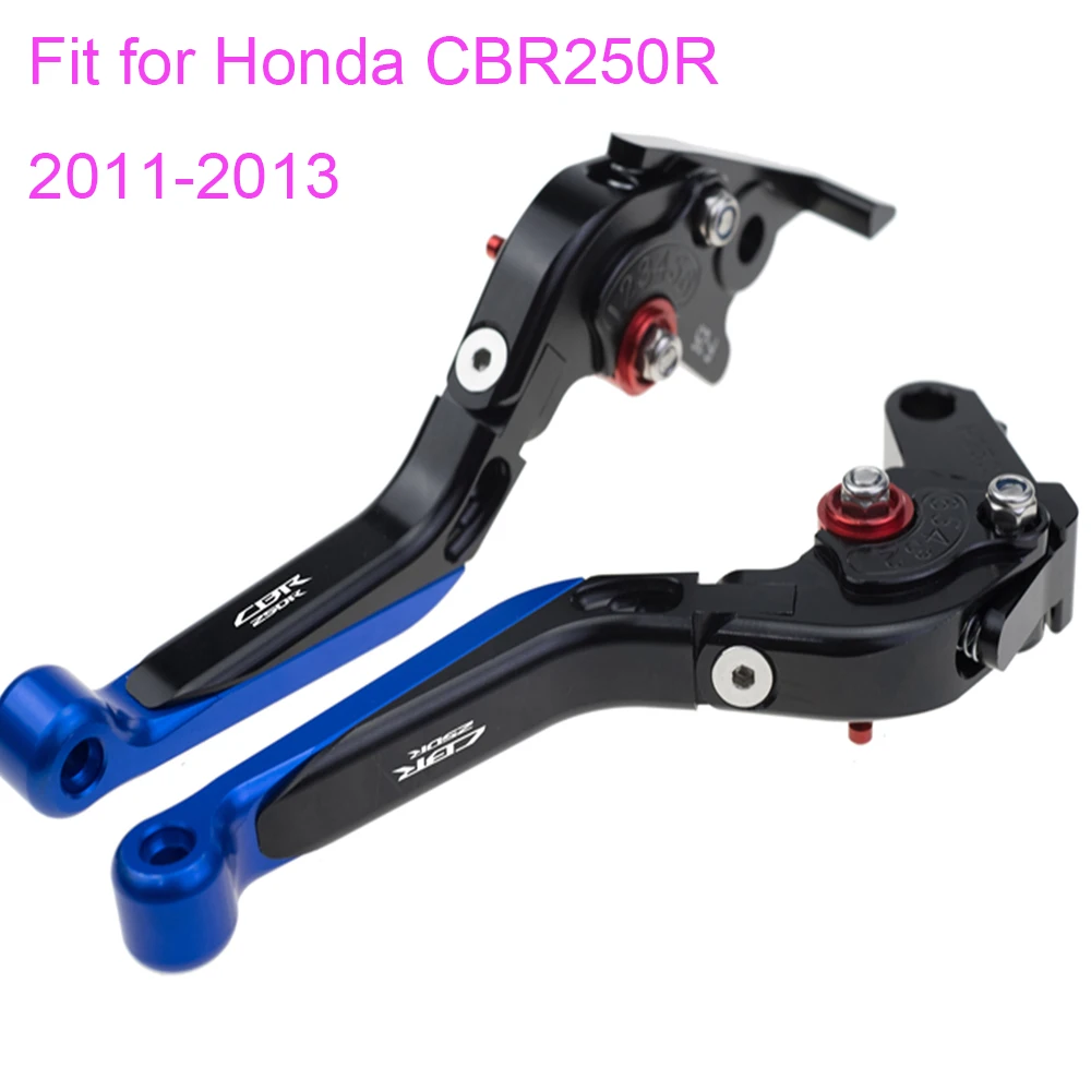 KODASKIN Left and Right Folding Extendable Brake Clutch Levers for Honda CBR250R 2011-2013