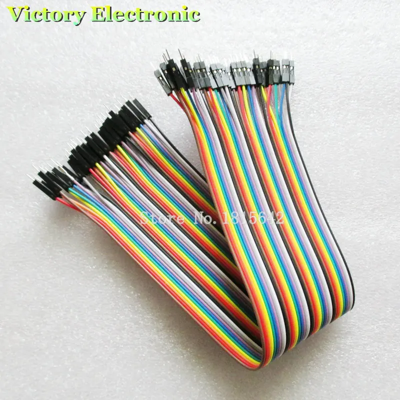 40PCS/Lot 30cm 2.54mm 1Pin Male To Male Jumper Wire Dupont Cable New Wholesale