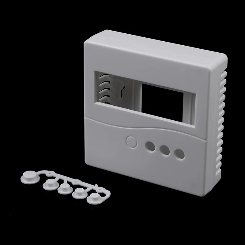 1PCS White Plastic Project Box Enclosure Case For DIY LCD1602 Meter Tester With Button 8.6x8.6x2.6cm 86