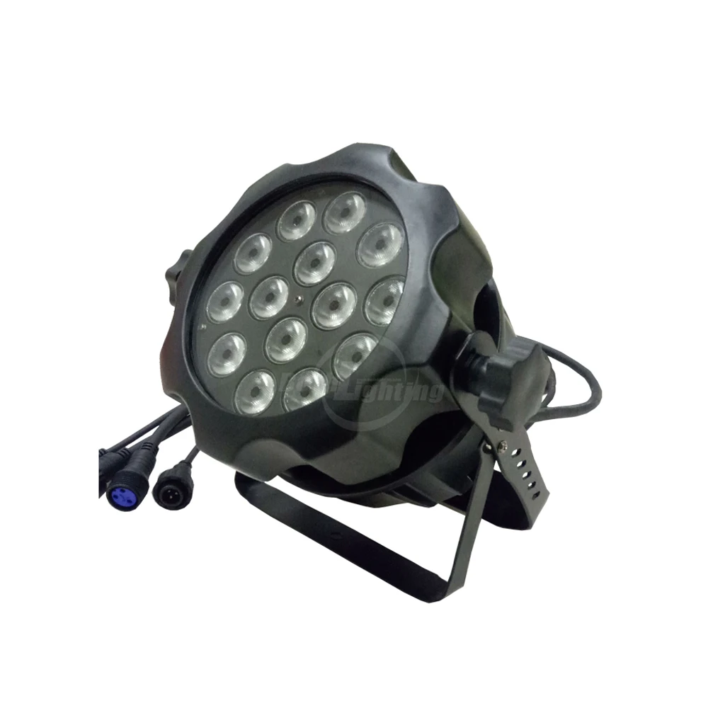 Smart design  IP65 Outdoor Waterproof 14*10W RGBW 4in1 LED Par Light Wash Stage LIght Decoration Par 64 LED Falt Light