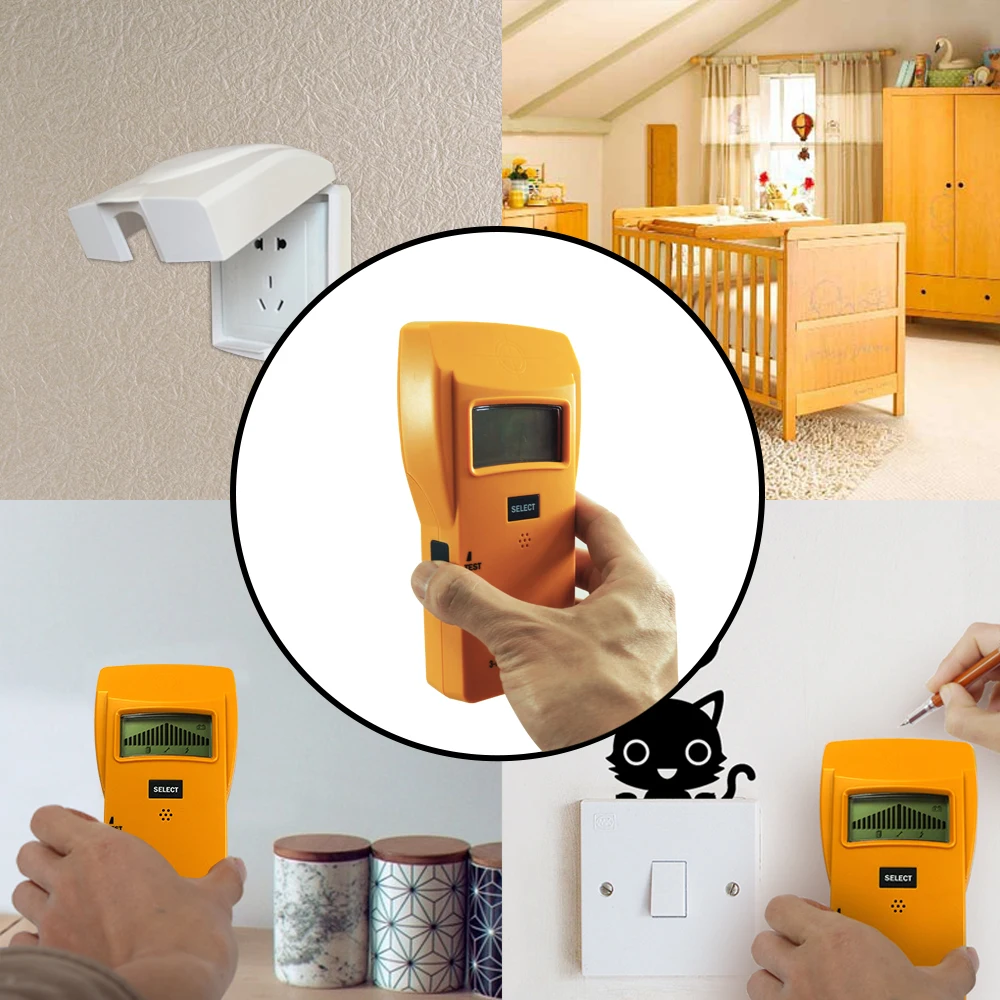 ALL SUN 3 in1 Metal Detector trova Meta lWood Studs tensione AC Live Wire Detect Wall Scanner Electric Finder Wall Detector TS79