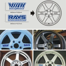 Aliauto Car-styling Volk Rays Car Rims Sticker And Decal Waterproof Motorcycle Wheels Accessories For Audi Skoda Toyota Peugeot