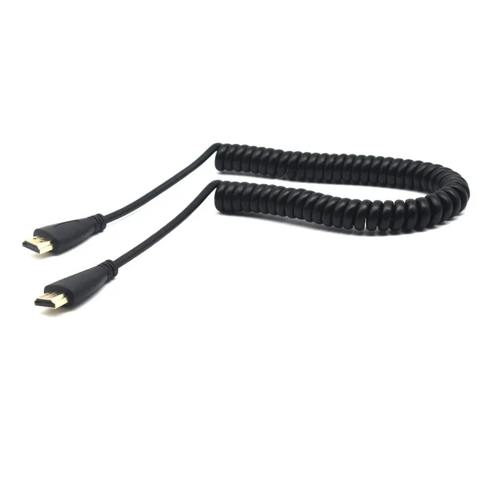 كابل ربيع مطاطي جديد متوافق مع HDMI من الذكور إلى الذكور لـ 1080P HDTV