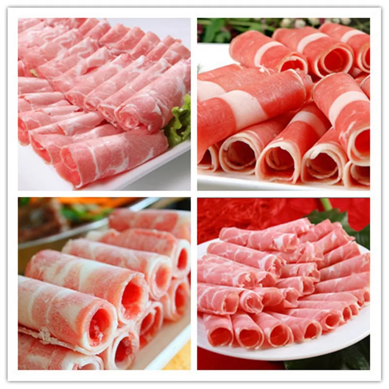 شرائح آلة تقطيع اللحوم الضأن ألة قطع لفائف الطازجة الفواكه جهاز التقطيع الطولي