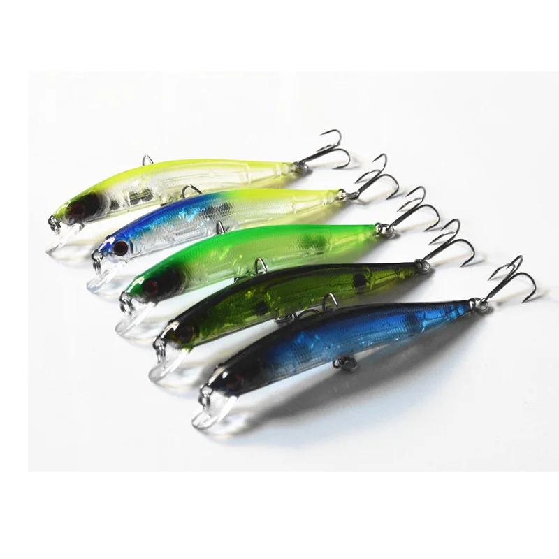 1 Piece Hot Sale Fishing Artificial Lure Laser Minnow Hard Bait Red Blood Eyes Lures 9cm 7.5g Dive 0.5-1.5m