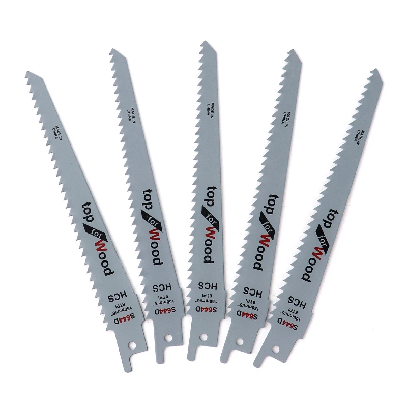 

6"/150mm Reciprocating Saw Blades Set S644D Jig Saw Blade For Cutting Wood PVC Plastic Plywood Pruning Woodworking Tools