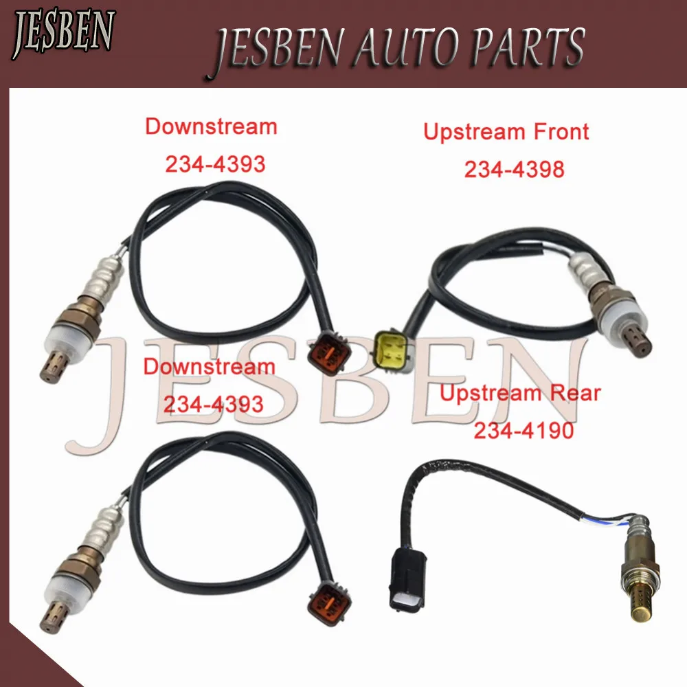 

4pcs Upstream & Downstream Lambda Probe Oxygen O2 Sensor fit For Mazda 6 3.0L V6 2006 2007 2008 NO# 234-4190 234-4393 234-4398