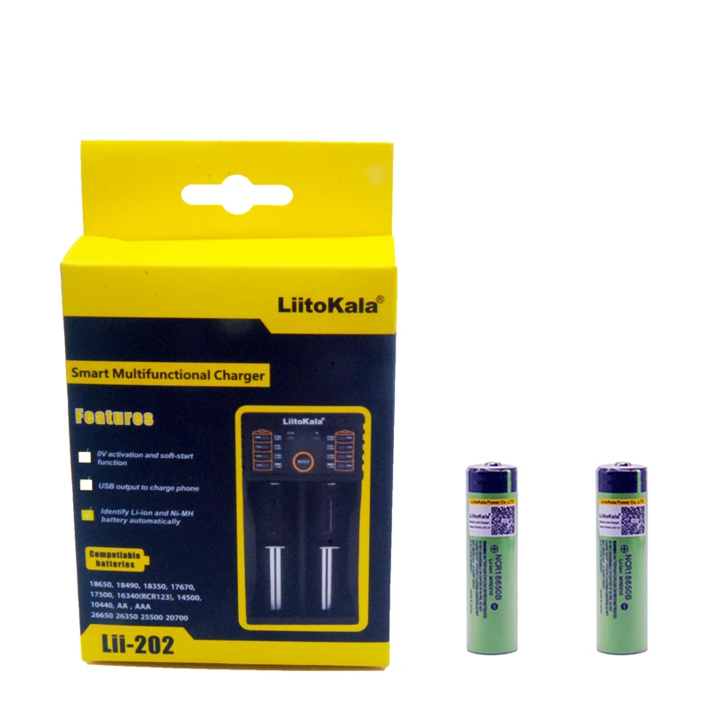 Liitokala 3.7V 3400mAh 18650 litowo-jonowy akumulator (bez PCB) Lii-202 USB 26650 18650 AAA AA inteligentna ładowarka