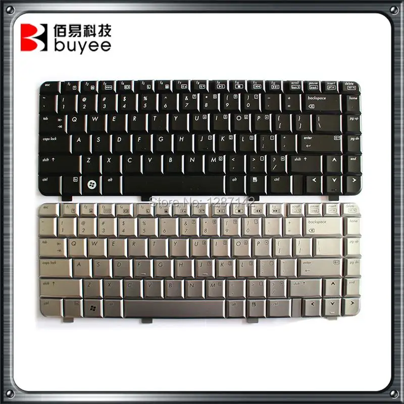 Black Silver Laptop US Keyboard For HP Pavilion DV4 Dv4-1000 dv4-1100 Dv4-1200 Dv4-1300 Parts