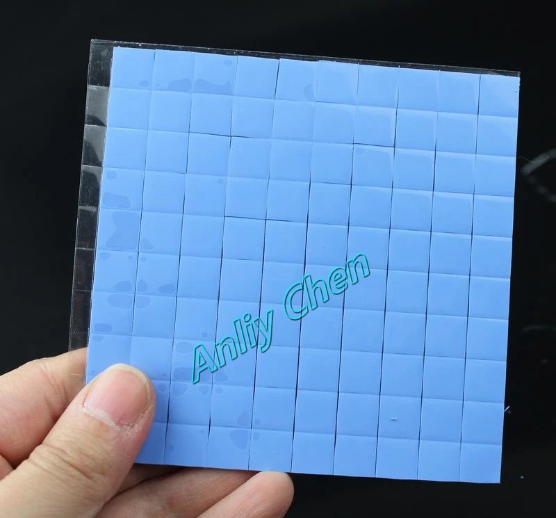 1000Pieces LOT Blue 10x10mm GPU VGA Chipset Silicone Conduction Thermal Pad