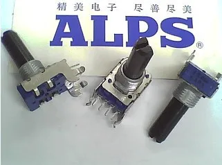 ALPS RK11 type potentiometer 104W midpoint axis length 23MM