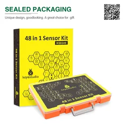 Keyestudio Sensor Starter Kit 48 in 1 With Gift Box For Arduino UNO/ 2560Mega Starter Sensor Kit  DIY Projects (48pcs Sensors)