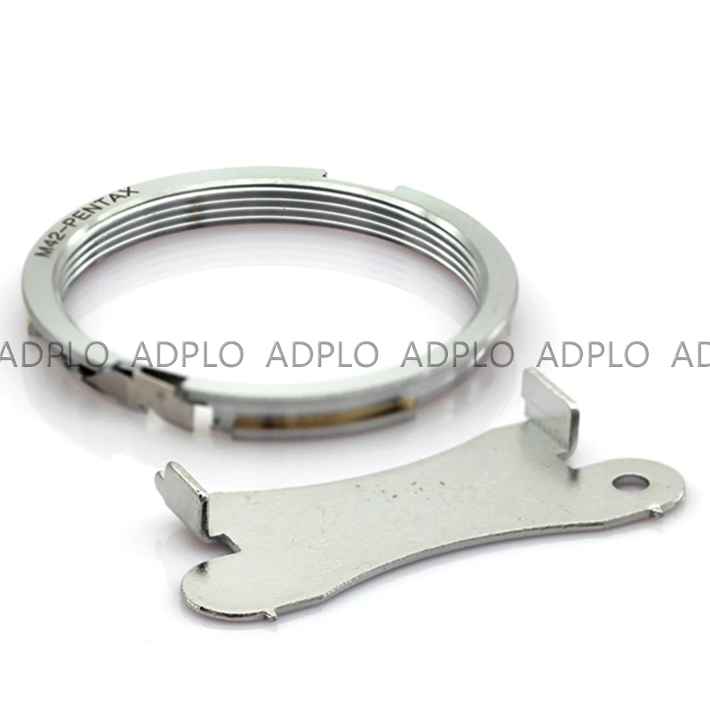 Фотоадаптер для объектива для фокуса Infinity M42 с винтовым креплением для Камеры Pentax для PK M42-PK Ring (серебристый)