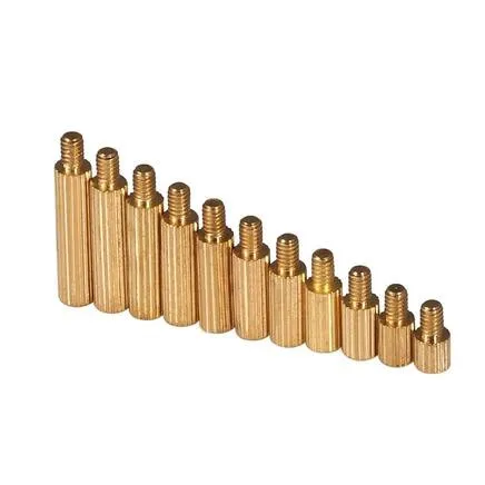 100pcs 2mm Thread M2 Brass Standoff Spacer Male to Female Brass Spacing Screws Pillar M2*3/4/5/6/8/10/12/15/16/18/20+3mm