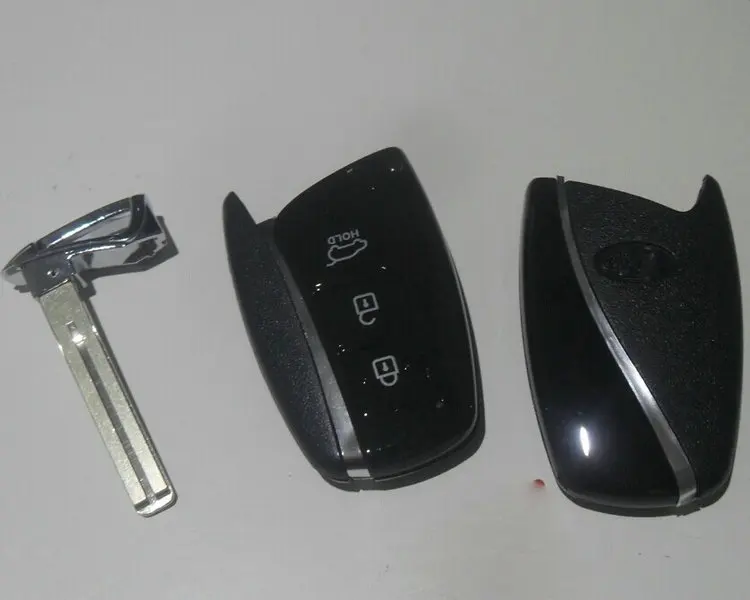 

3 Buttons Smart Remote Key Shell Case For Hyundai new Santafe new ix45 gerui Equus Fob Key Cover Blank 5PCS/lot