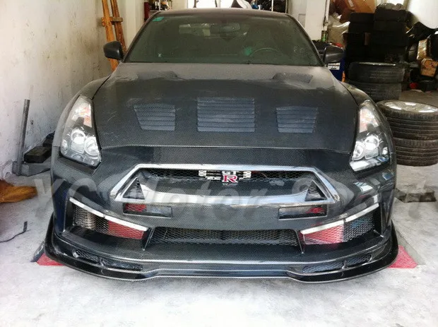 

Car Accessories FRP Fiber Glass LP Style Front Bumper without lip Fit For 2008-2013 R35 GTR CBA DBA Front Bumper