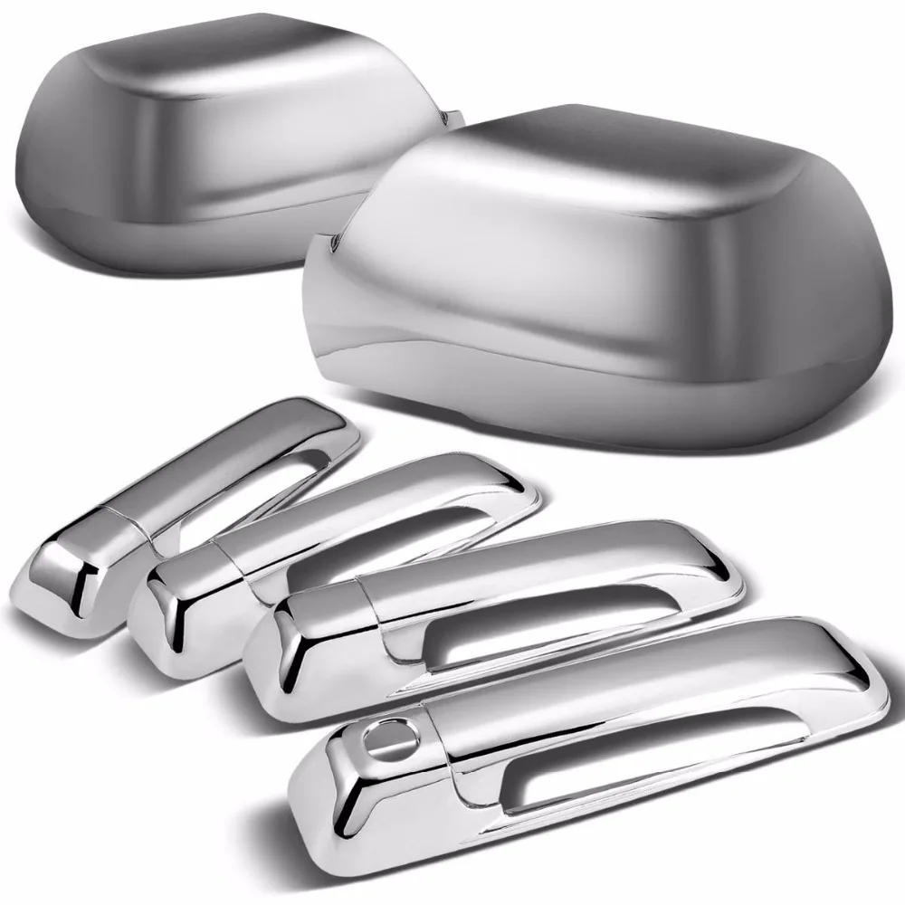 Chromium Styling Chrome Door Handle Cover and Mirror Cover Set For 05-10 Jeep Grand Cherokee 4-Door