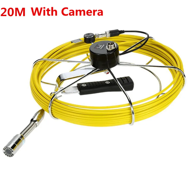 20m/50m Fiberglass Cable Pipe Tube Inspection System Tool With 23mm Camera Head only fits TP9000 TP9300 Pipe Inspection System