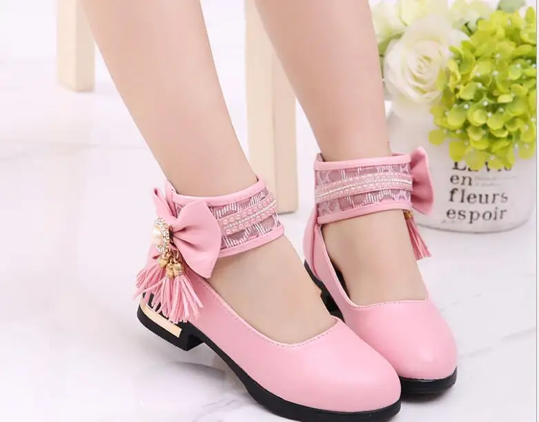 

Fashion Summer Spring High heels child/kid/girl/boy Warm Boots antislip sole short shoes waterproof leather cotton-padded shoes