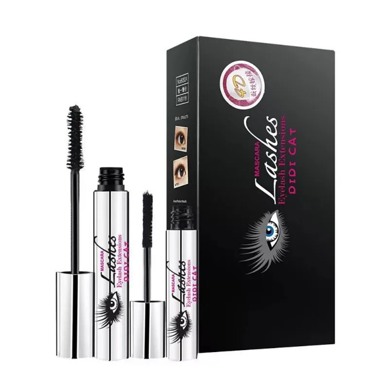 1 Set 4D Fiber Lashes Mascara Premium Solid Length Volume Organic Hypoallergenic Maquiagem Makeup Black Red Random Beauty Health