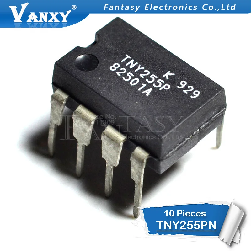 10PCS TNY255PN DIP8 TNY255P DIP TNY255 DIP-8 255PN IC