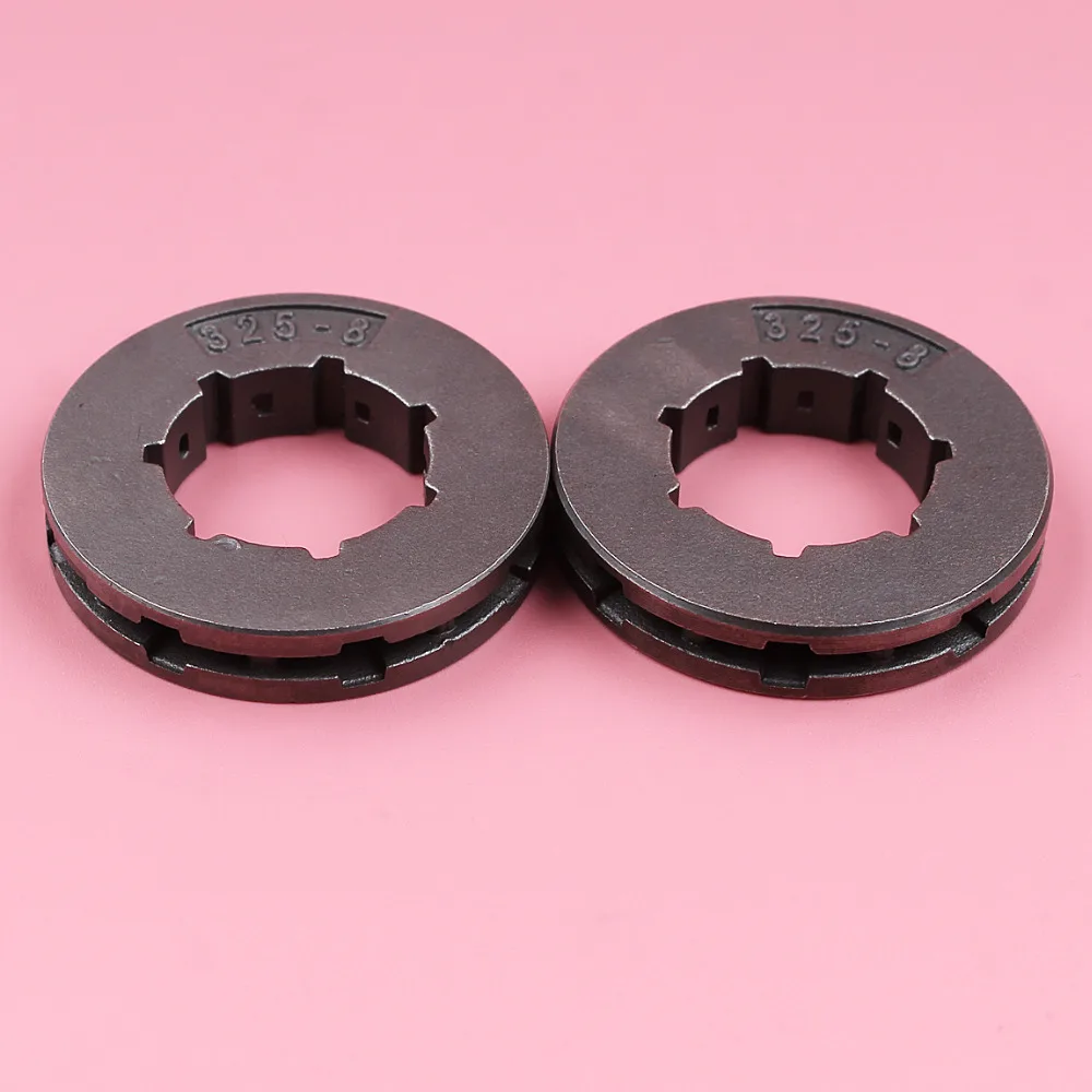 2pcs/lot .325 Pitch 8 Teeth ID 19mm Sprocket Rim For Husqvarna 55 Rancher 154 254 254XP 257 262 262XP 50 51 55 Chainsaw
