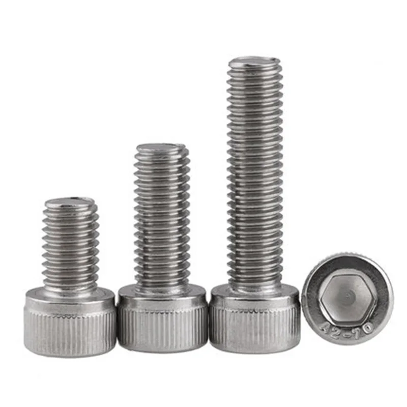 

20pcs M4 stainless steel hexagon socket head cap screws cylindrical side cup heads socket sides hatscrews 4mm-22mm length