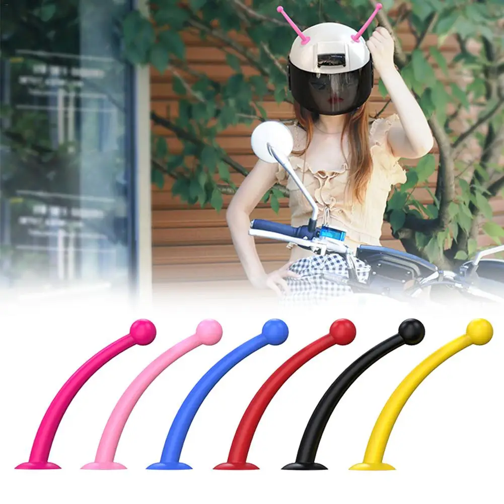 

1pc Motorcycle Helmet Silicone Suction Cup Tentacles Decorative Accessories Antenna Sucker Bee Snail Tentacles Horns Dropship