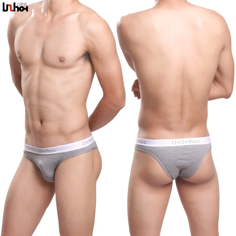 Sexy Men Underwear Briefs Shorts Cotton Underpants Breathable U Convex Pouch Low Waist Panties Homme Cuecas Calzoncillos M-XXL