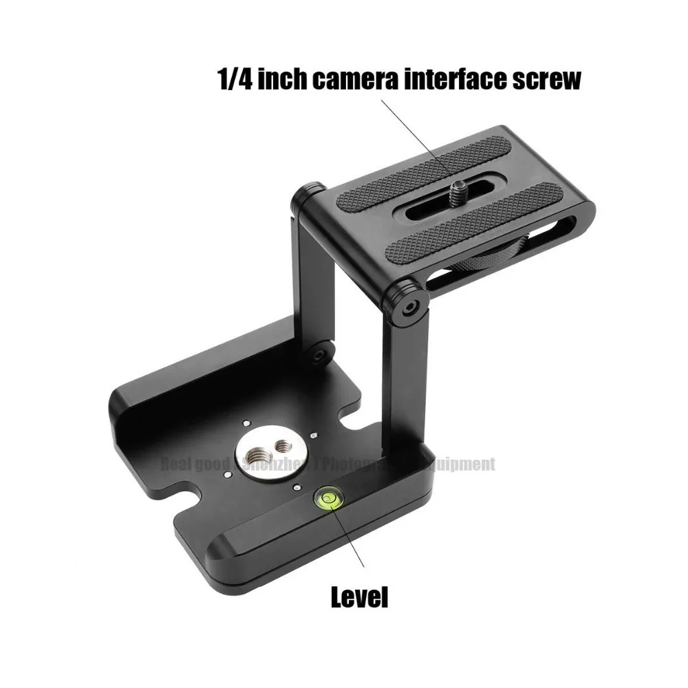 Tripé dobrável de alumínio com placa de liberação rápida, solução para câmera de estúdio fotográfico