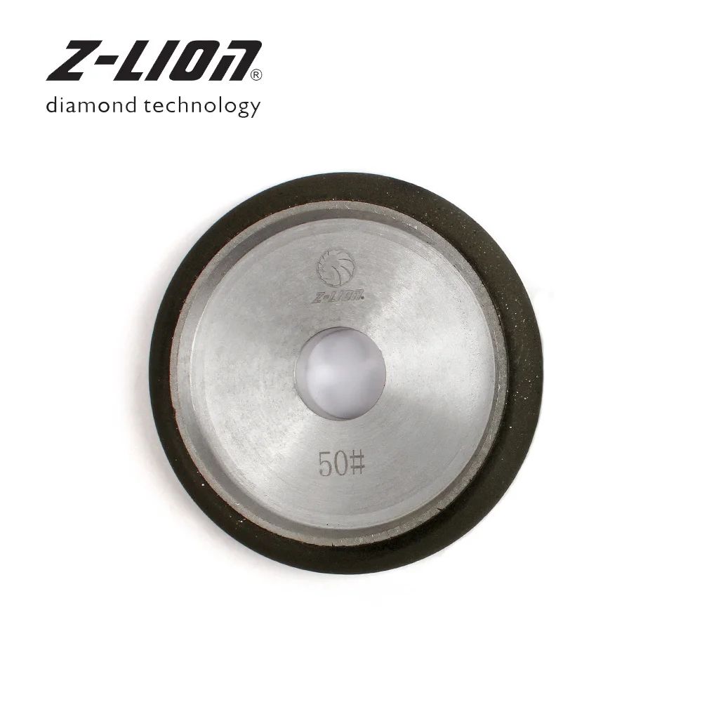 Z-LEAP 4 Inch R7 Diamond Fluting Wheels Granite Marble Sanding Disc Wet Use Resin Bond Abrasive Pad Hole 22.23mm Grit 50-3000