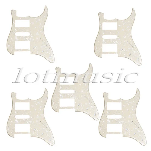 

5 Yellow Pearl 3 Ply Guitar Pickguard For Electric Replacement HSH Pickup