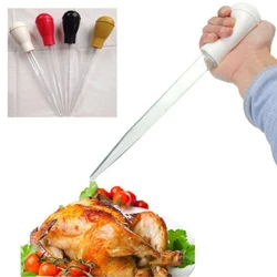 BBQ Tools Rubber Head Plastic Pipette Pump Pipe Dropper Oil Tube Auarium Fish Tank Cleaning Chicken Turkey Meat Clear Liquid