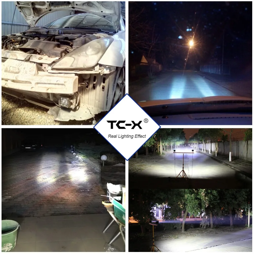 Tc-x 5d levou luz para carro, ptf luz, 6000k, longa distância, 12/24v, para veículo, suv, motocicleta, offroad, caminhão, trabalho