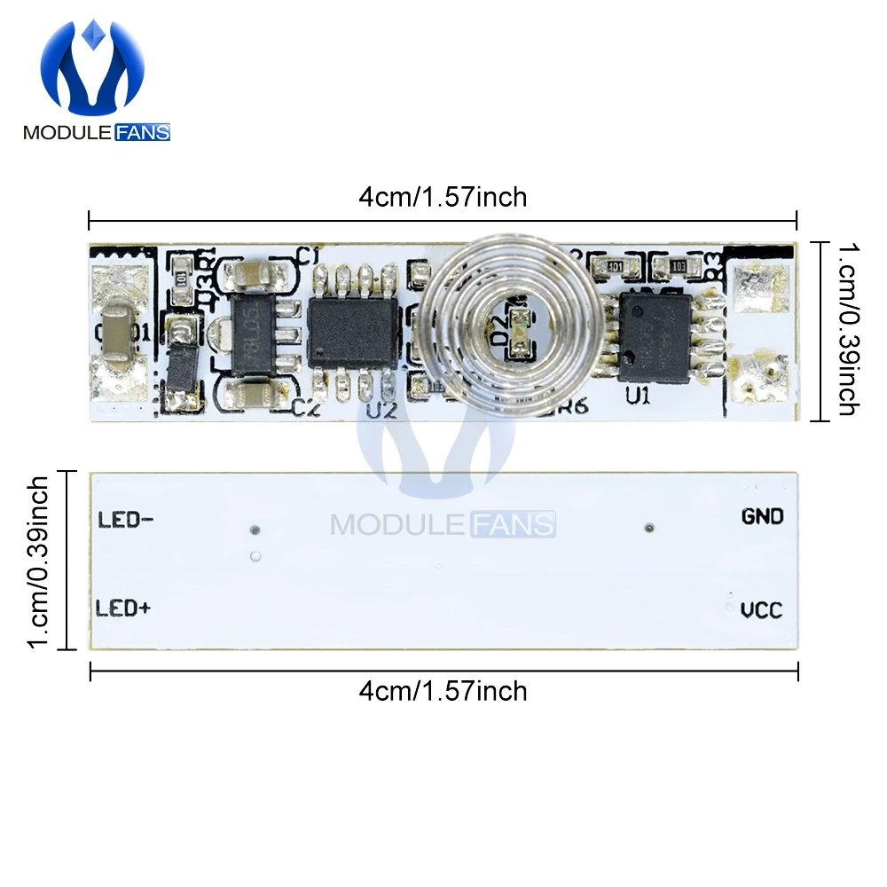 Touch-Schalter, kapazitives Sensormodul, LED-Dimmsteuerungslampen, aktive Komponenten, drei Modi, Hartlicht-Controller, 9 V-24 V, 30 W, 3 A – Detail 11