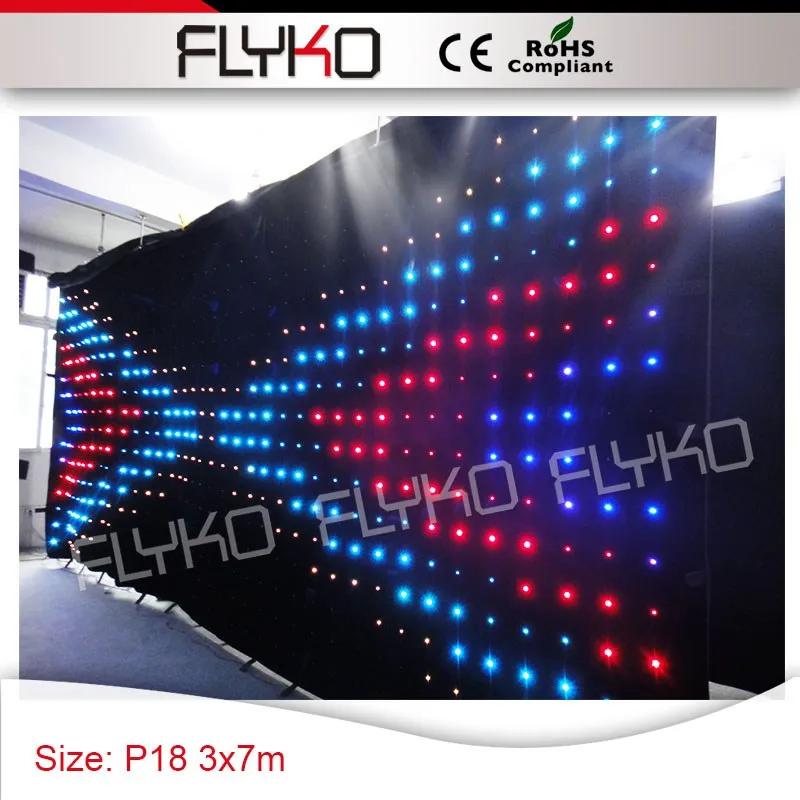 

P18 backdrops led wedding lights good quality and best price led solar curtain lights