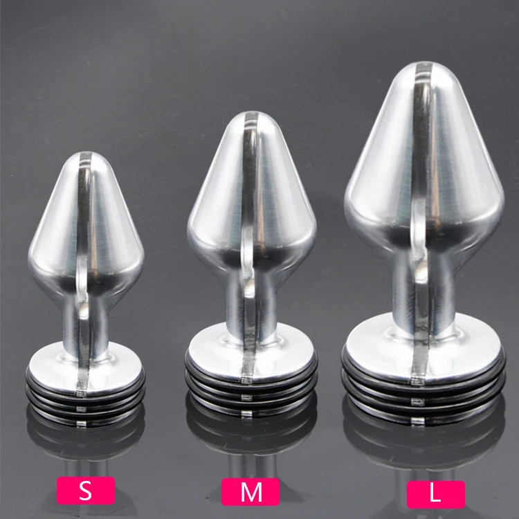 Unisex Electric Shock Stimulation Matel Aluminium Anal Plug G Spot Prostata Mager Adult Bondage Bdsm Sex Anus Toy 3 Size