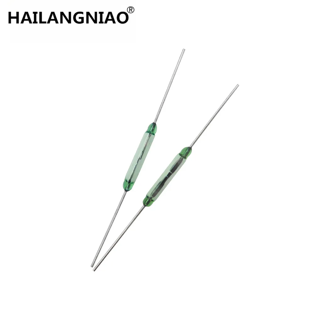 10 قطعة/الوحدة ريد التبديل 2x14 مللي متر الأخضر الزجاج عادة فتح 100% جديد الأصلي