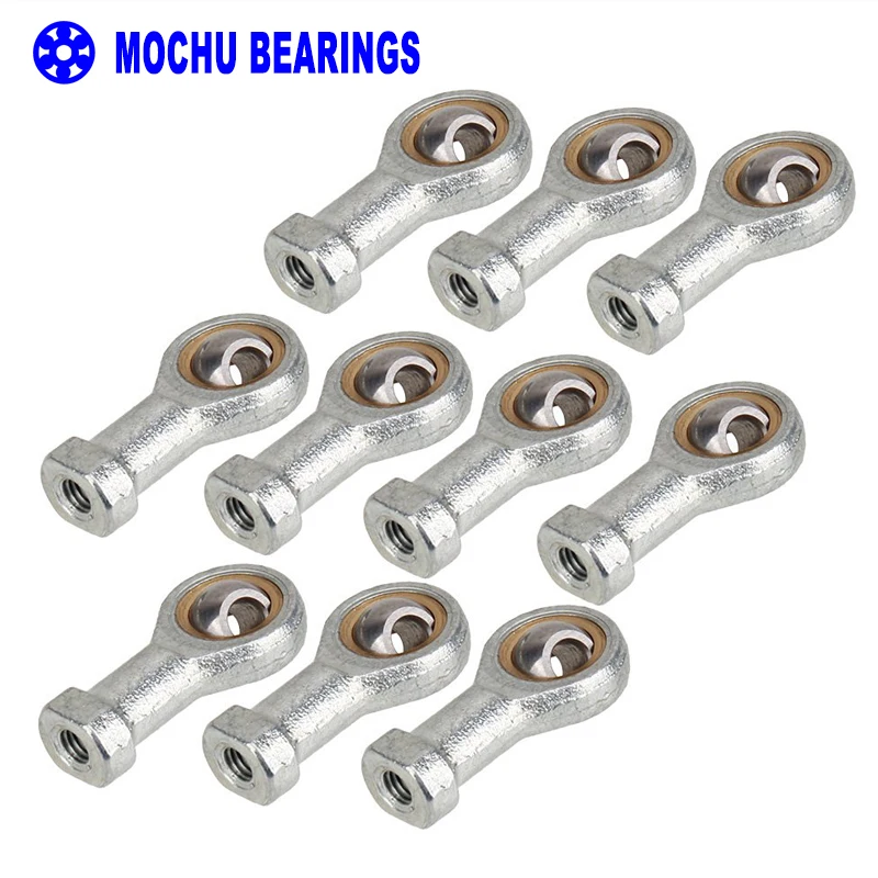 

10pcs 6mm SI6T/K PHSA6 right hand female thread metric rod end joint bearing The rod end body internal thread with right hand