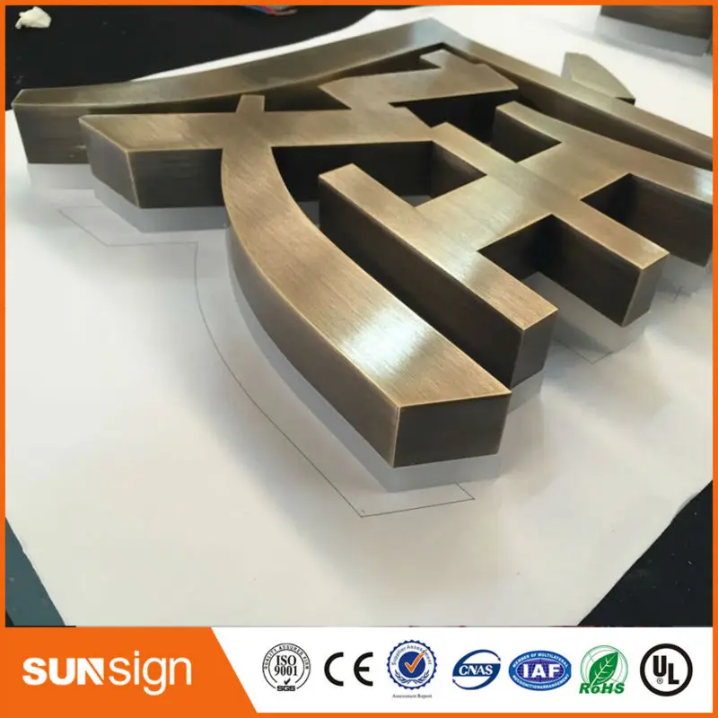 Reclame Backlit Led Kanaal Brief Tekenen Met Rvs Gezicht