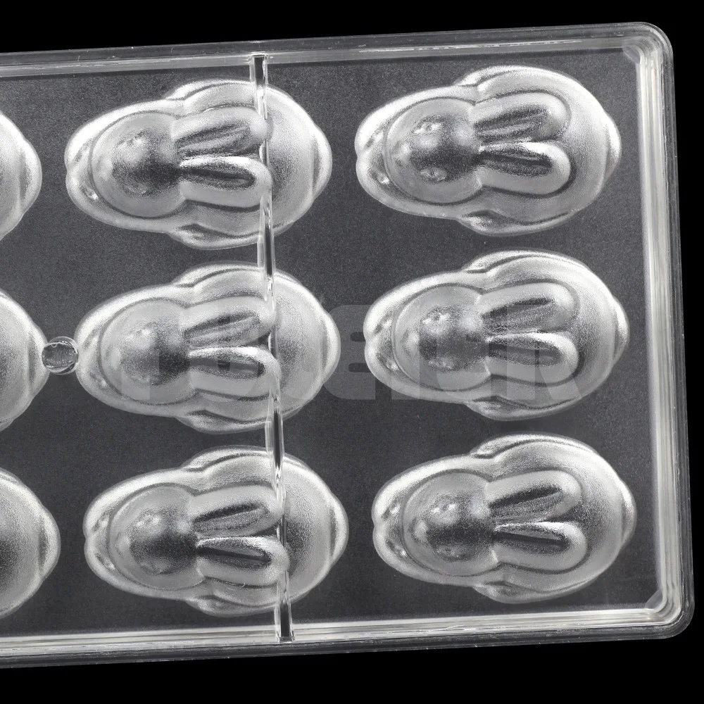 Rabbit shape polycarbonate candy chocolate mold DIY lovely sugar cake chocolate Confectionery tools baking pastry chocolate mold