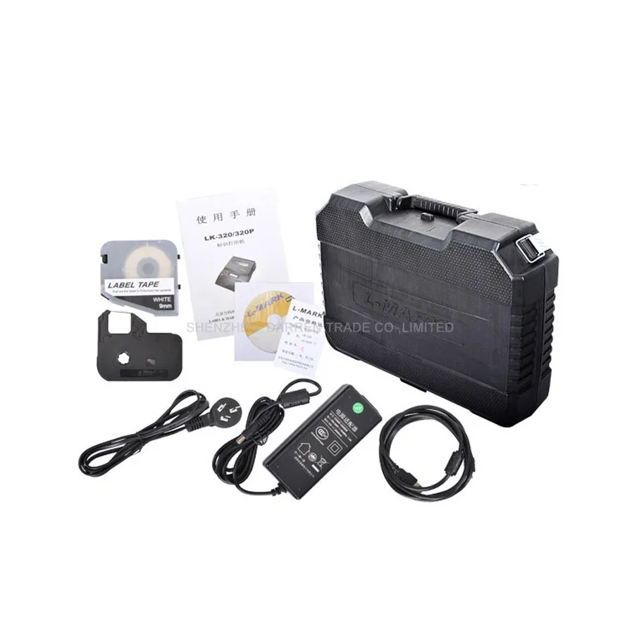L-MARK Cable id Printer +Can Connect PC Electronic Lettering Machine PVC Tube Printer Wire Marking Machine LK-320P