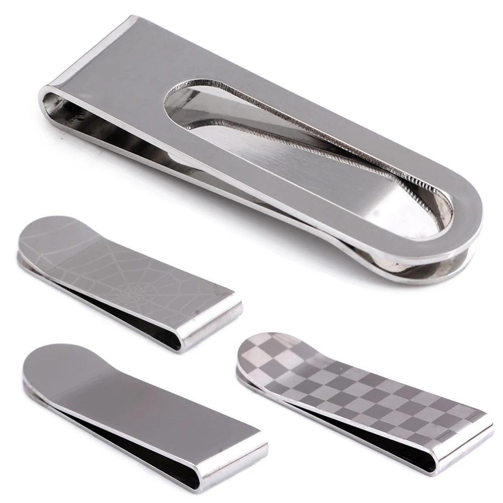 New Fashion Mens Present Silver Plated Stainless Steel Money Wallet Clip Card Gift