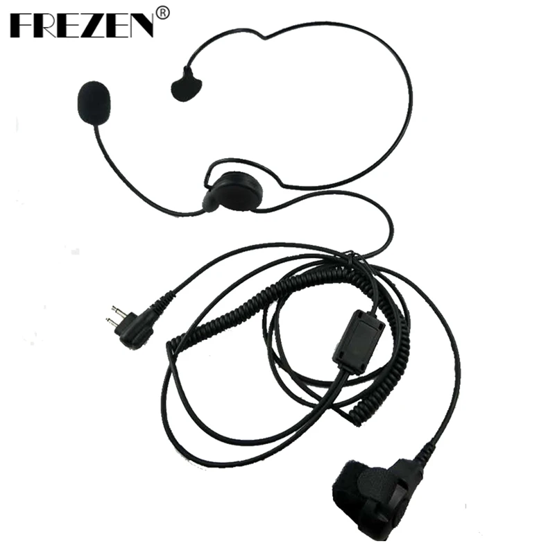 

2 pin Advanced Unilateral headphone Mic Finger PTT Neckband Earpiece Tactical For Motorola GP68 EP450 DEP450 CP1300 2 Way Radio