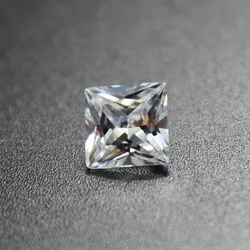 princess cut square shape SQ cubic zirconia CZ stone beads for DIY jewelry making faceted loose stones Shiny