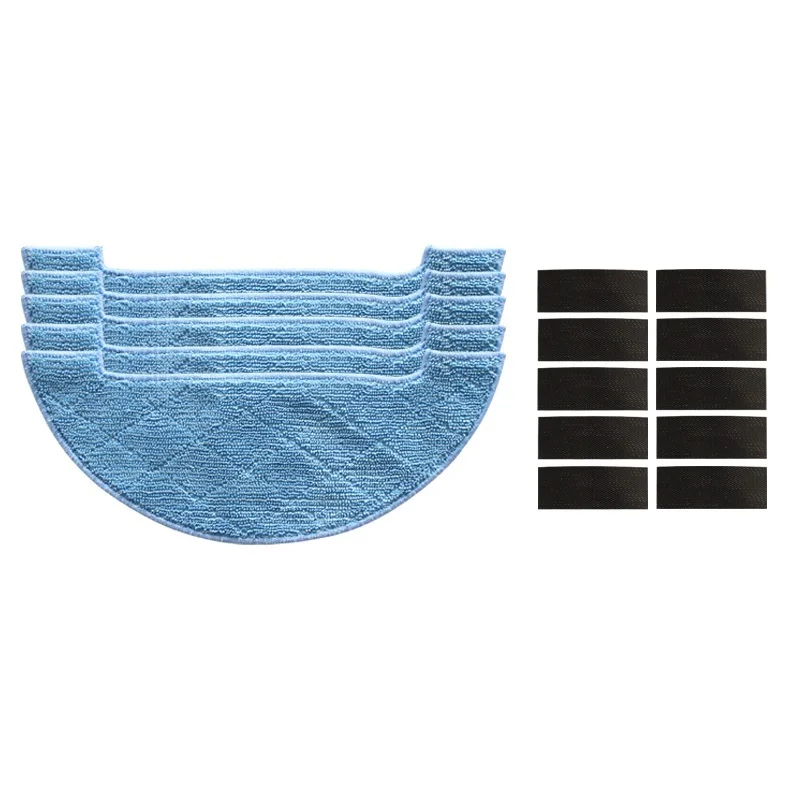 5pcs ทำความสะอาด Pad ทำความสะอาด Mop สำหรับ ILIFE V80,V8s,X800,X750,X787, x785 หุ่นยนต์หุ่นยนต์เครื่องดูดฝุ่นอุปกรณ์เสริม