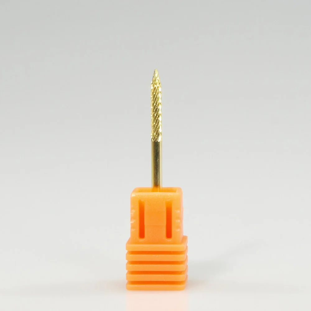 Professioneller Gold 3/32 Zoll Wolframkarbid-Nagelbohrer für Elektrische Feile, Maniküre, Pediküre, Salonwerkzeug – Detail 5